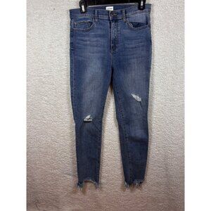 Sneak Peak Womens Distressed Denim Jeans Size7/28 Blue